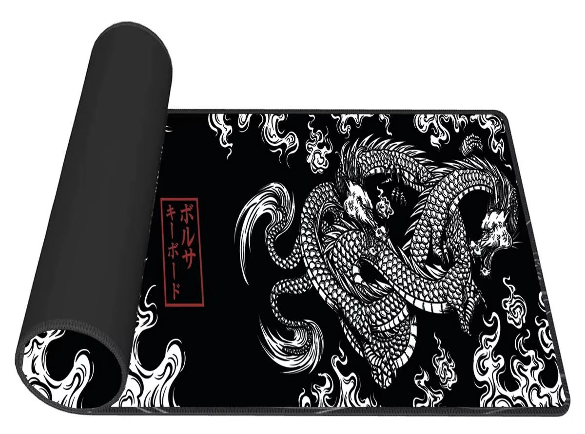 Chinese Dragon Gaming Mousepad XXL Large Office Gaming Mouse Pad Locking Edge Mouse Mat Gamer Keyboards Pads Rubber Desk Mat