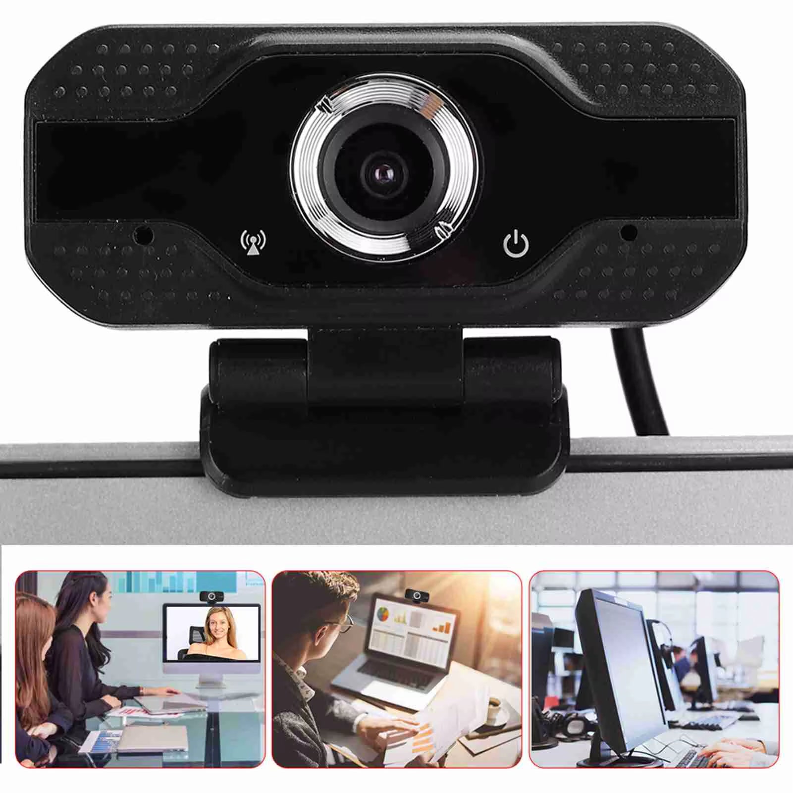 1080P Desktop Computer Camera USB Online Class Webcam with Microphone Computer Camera Drive Camera USB Camera PC Webcam