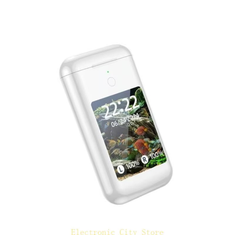 Large Screen Touchable Earphone Large Battery Multiple Function in Ear Headphone Power Charger Headphone Music Game Headset