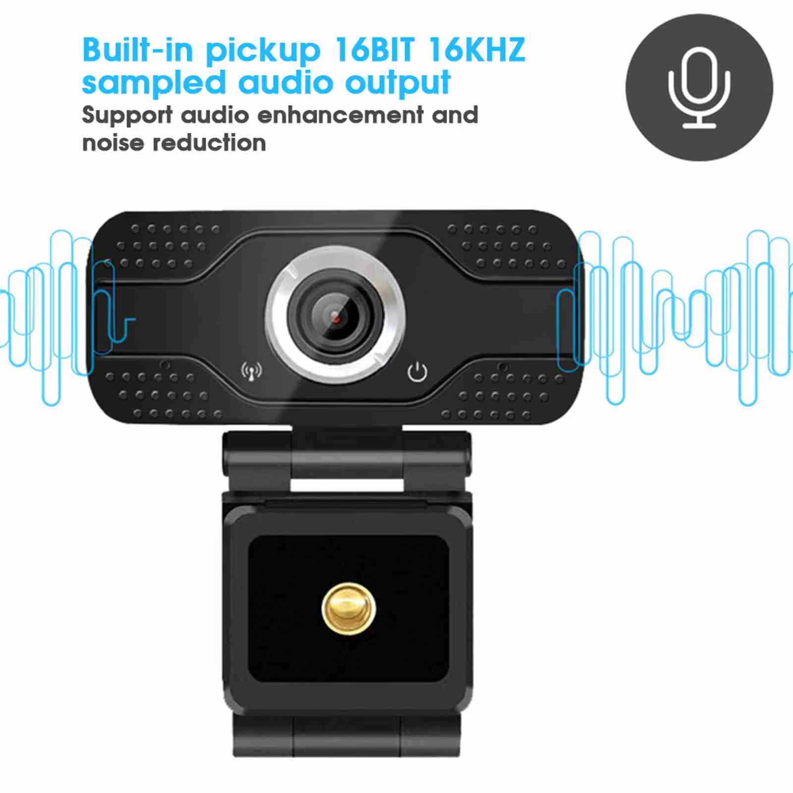 1080P Desktop Computer Camera USB Online Class Webcam with Microphone Computer Camera Drive Camera USB Camera PC Webcam