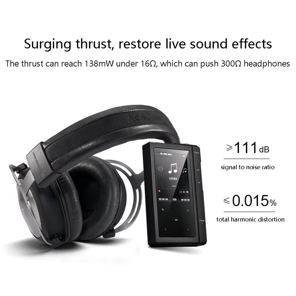 Z6Pro Portable Hifi Music Player MP3 Dual Core Walkman Wireless Bluetooth DSD256 HD Lossless Decoding PO+LO Dual Output