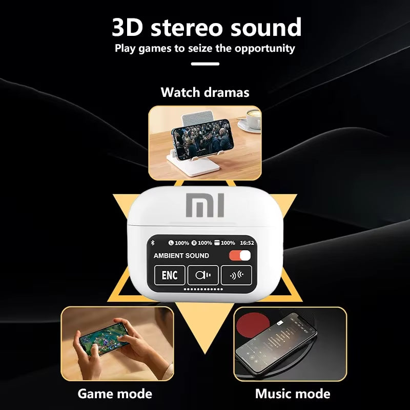 Xiaomi AI Earphone Wireless Bluetooth Headphones Translator Earphones 147Languages with Touch Screen Communication APP Control