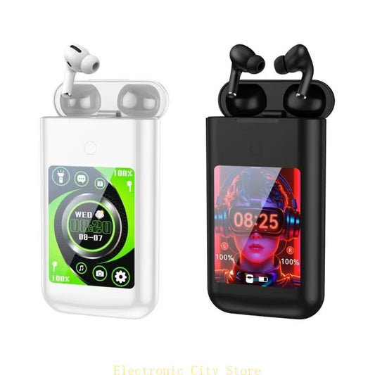 Large Screen Touchable Earphone Large Battery Multiple Function in Ear Headphone Power Charger Headphone Music Game Headset