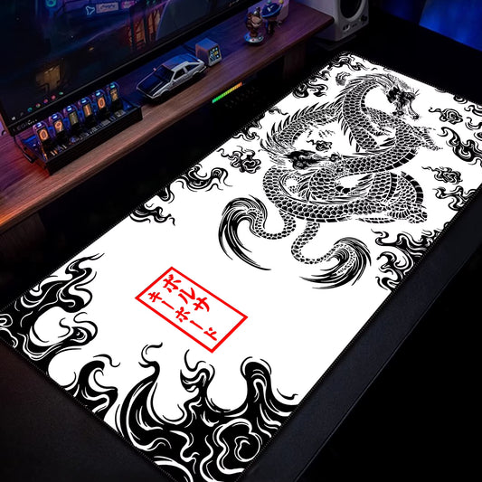 Chinese Dragon Gaming Mousepad XXL Large Office Gaming Mouse Pad Locking Edge Mouse Mat Gamer Keyboards Pads Rubber Desk Mat