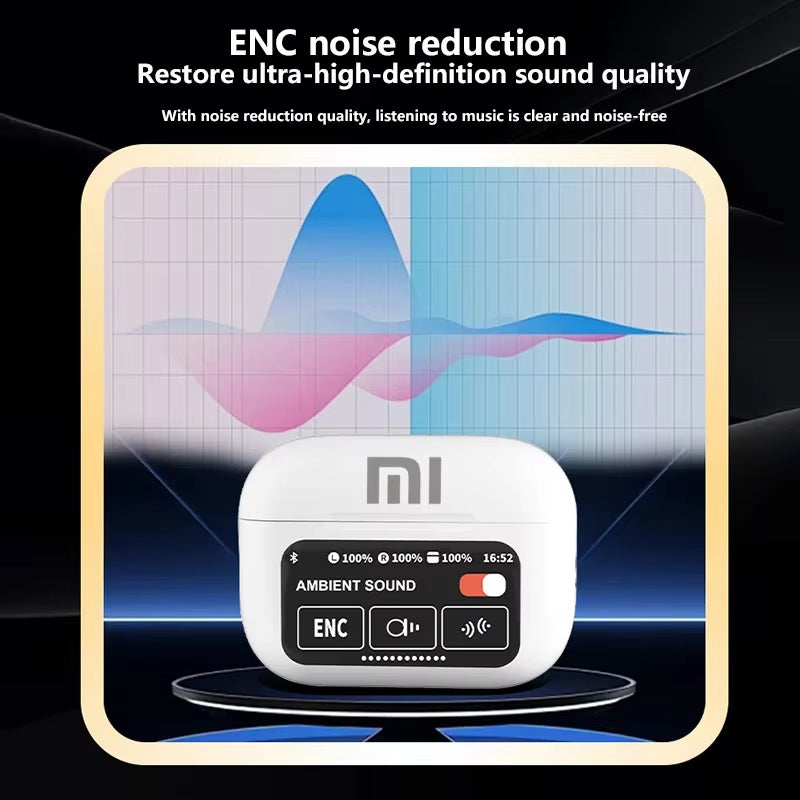 Xiaomi AI Earphone Wireless Bluetooth Headphones Translator Earphones 147Languages with Touch Screen Communication APP Control