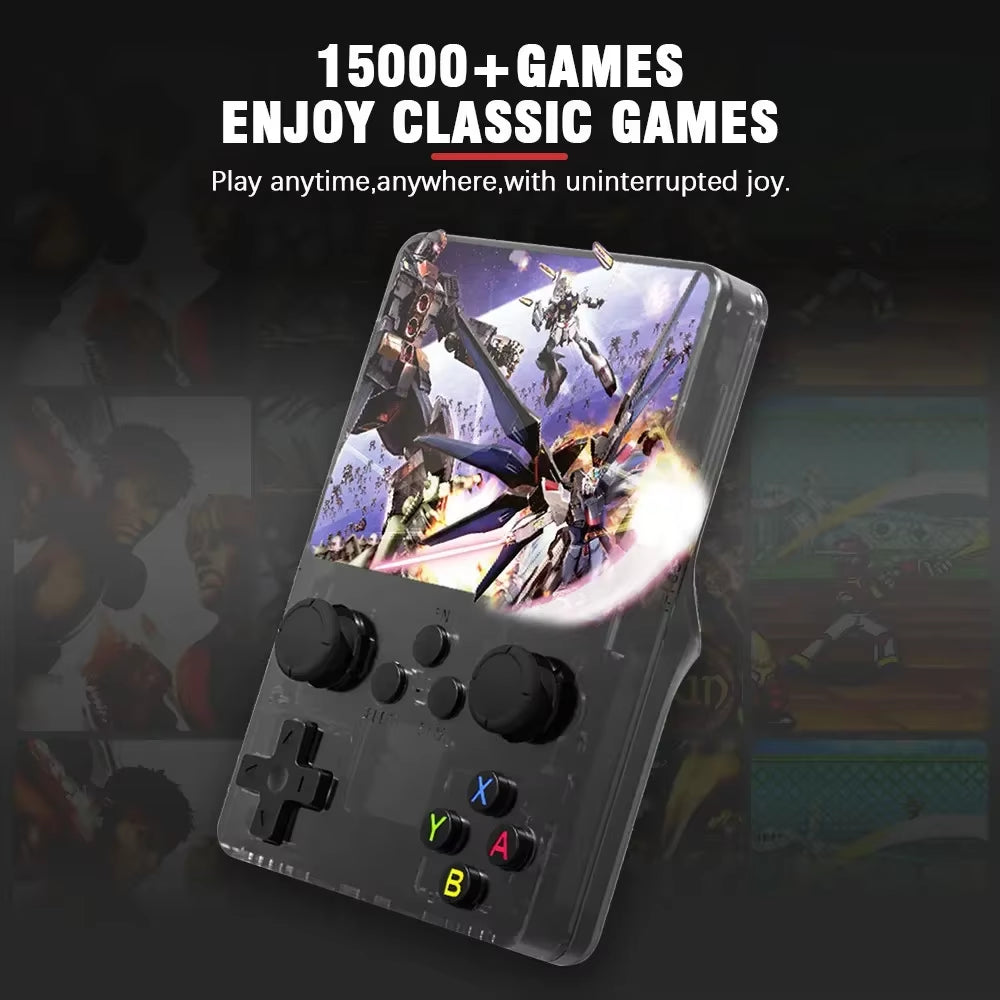 R35S Retro Handheld Video Game Console Linux System 3.5 Inch IPS Screen Portable Pocket Video Player 64GB Games Boy Gift