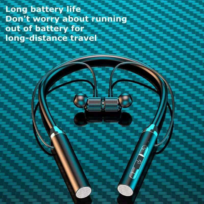Bluetooth Earphones Wireless Headphones Magnetic Sport Neckband Neck-Hanging TWS Earbuds Wireless Blutooth Headset with Mic