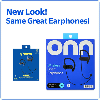Wireless Sport Earphones Bluetooth In-Ear Headphones, Black