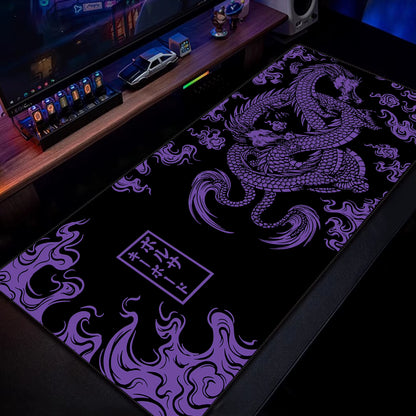 Chinese Dragon Gaming Mousepad XXL Large Office Gaming Mouse Pad Locking Edge Mouse Mat Gamer Keyboards Pads Rubber Desk Mat