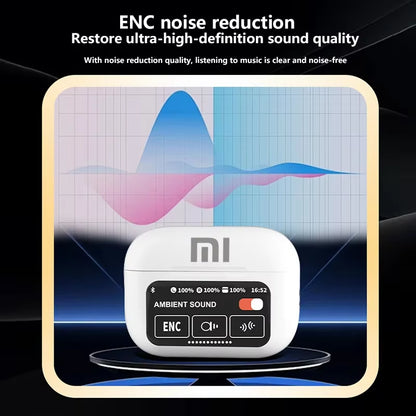 Xiaomi AI Earphone Wireless Bluetooth Headphones Translator Earphones 147Languages with Touch Screen Communication APP Control