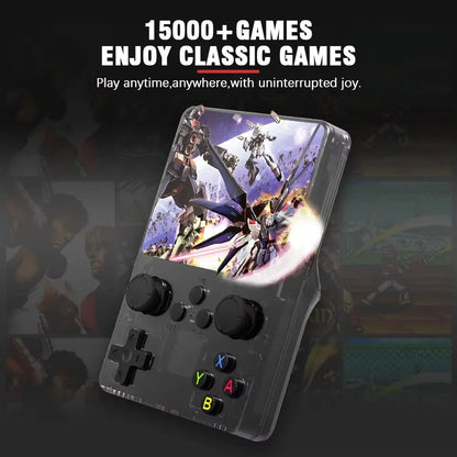 R35S Retro Handheld Video Game Console Linux System 3.5 Inch IPS Screen Portable Pocket Video Player 64GB Games Boy Gift